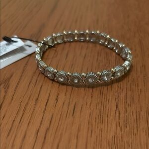 Elegant Silver and Gold Bracelet